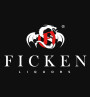 FICKEN Autoaufkleber LOGO weiß/rot