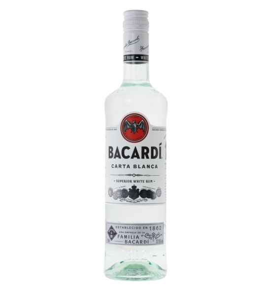 Bacardi Carta Blanca Rum Vorne