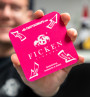 Bierdeckel FICKEN oder Zahlen Pink