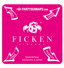 Ficken Likör, Partybecher zum Umhängen, Acryl / Kunststoff Becher, Schraz /  Grau