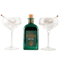 Copperhead The Gibson Edition Gin + 2 Martini Gläser · 0,5l · 40%