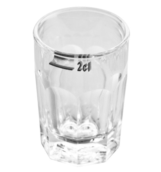 Schnapsglas mit Facetten 01