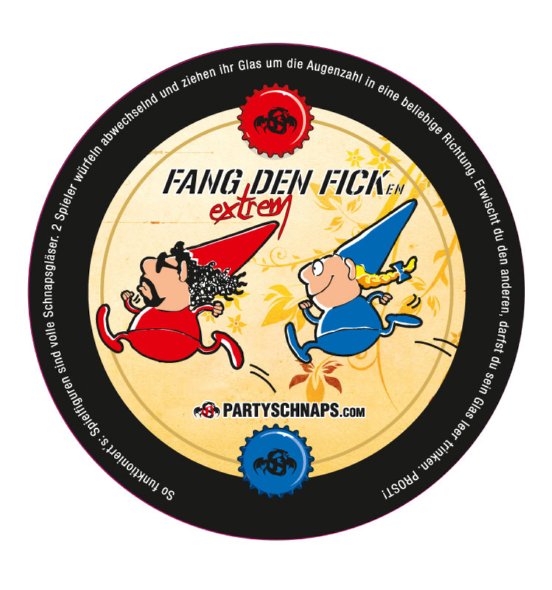 Bierdeckel Fang den FICK Rückseite