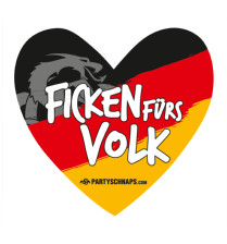 Aufkleber-Herz Deutschland · 20er Pack