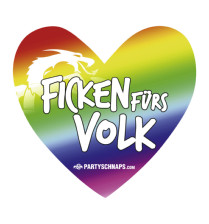 Aufkleber-Herz Regenbogen · 20er Pack