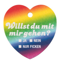 Bierdeckel Herz Regenbogen