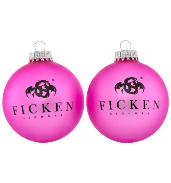 FICKEN Christbaumkugel 2er Set pink