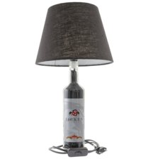 FICKEN Flaschenlampe schwarz