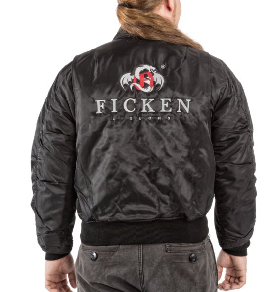 FICKEN Fliegerjacke hinten schwarz