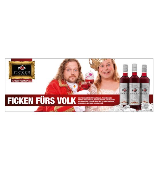 FICKEN für's Volk Poster Royal