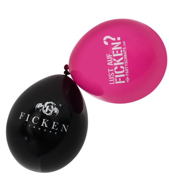 Luftballons in pink und schwarz Seite 1