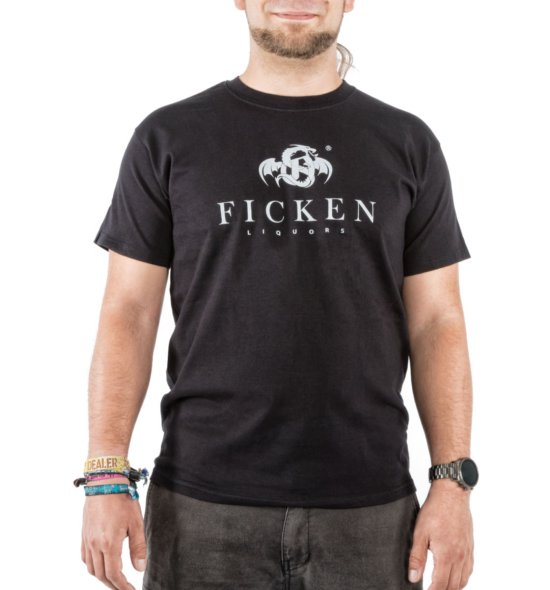 FICKEN Partyshirt schwarz vorne Männer