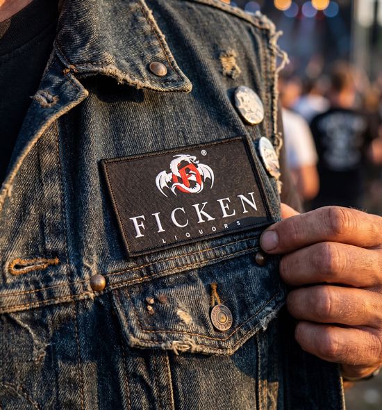 FICKEN Patch auf Kutte