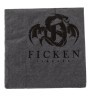 FICKEN Serviette in schwarz