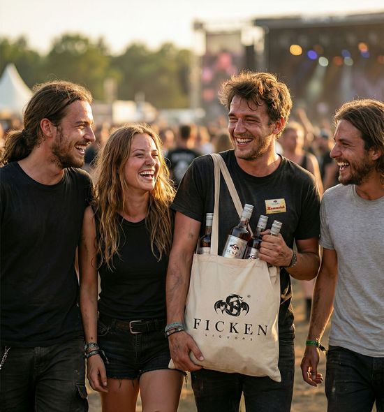 FICKEN Stofftasche aufm Festival