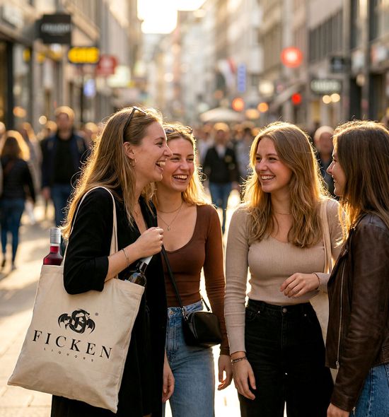 FICKEN Stofftasche beim Shoppen