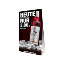 Aufkleber-Herz Deutschland · 20er Pack · Party Kneipe Bar