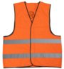 FICKEN Warnweste orange Vorderseite