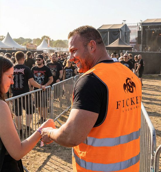 FICKEN Warnweste als Security