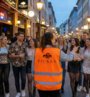 FICKEN Warnweste beim Pubcrawl
