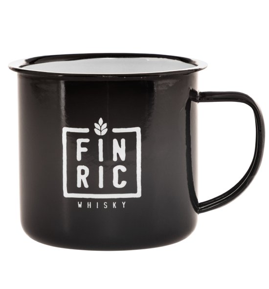 FINRIC Whisky Drink Becher - Emaille Tasse