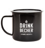 FINRIC Whisky Drink Becher - Emaille Tasse