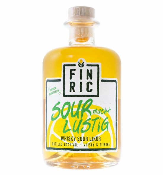 FINRIC Sour macht Lustig - Whisky Sour Likör 0,5l Vorderseite