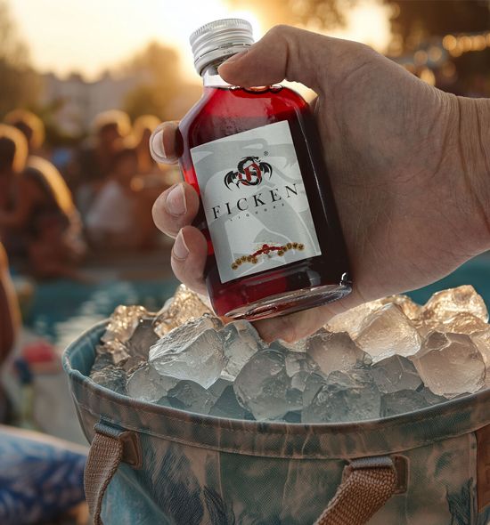 Frecher Vierer bei der Pool Party