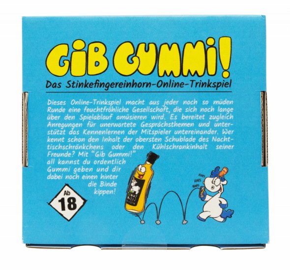Stinkefingereinhorn Gib Gummi Online Trinkspiel RS