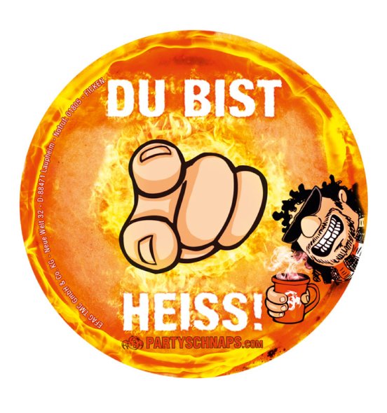 Bierdeckel Glühfick Rückseite