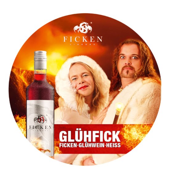 Bierdeckel Glühfick Vorderseite