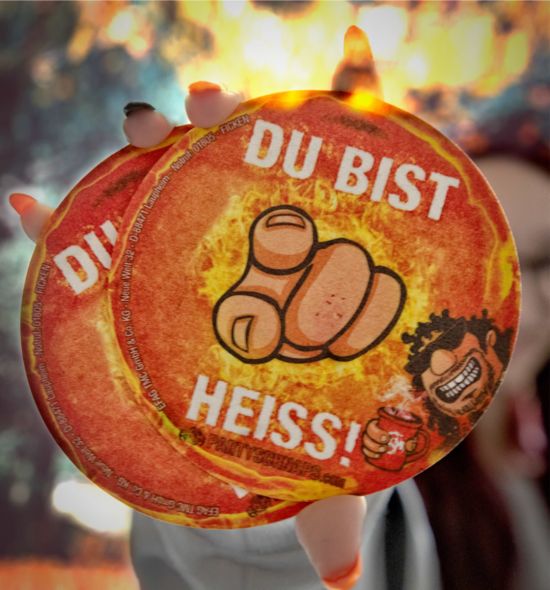 Glühfick Bierdeckel