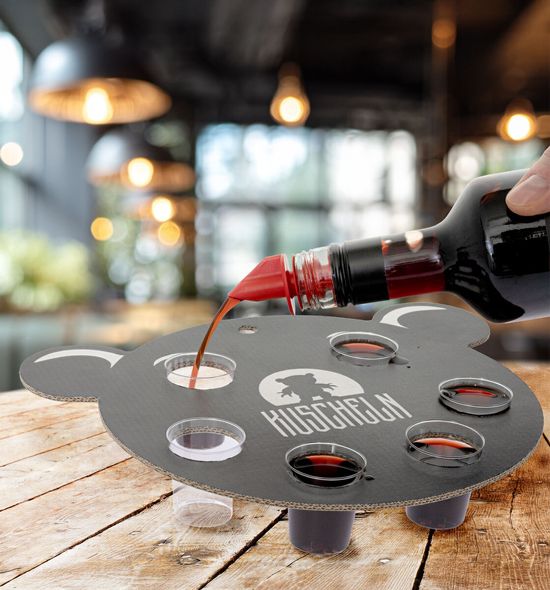 Bärentablett einschenken