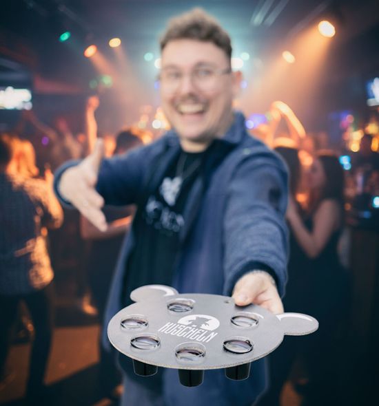 Bärentablett präsentieren