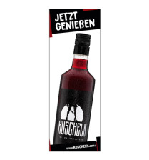 KUSCHELN Poster Flasche 0,7l Baseballschläger