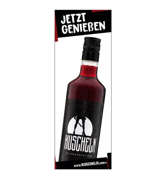 KUSCHELN Poster Flasche 0,7l Baseballschläger