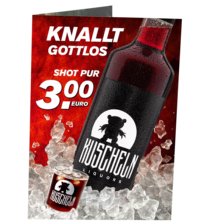 KUSCHELN Thekenaufsteller Preise 3,00