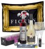 FICKEN Neujahrs-Schnaps Paket mit schwarzem Feuerzeug