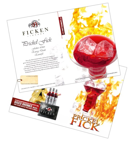 FICKEN PRICKELFICK Cocktailkarte
