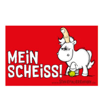 Stinkefingereinhorn · Mein Scheiss Aufkleber