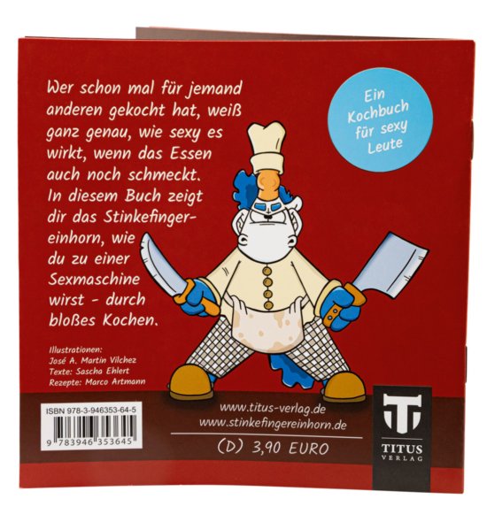 Stinkefingereinhorn Comicheft - Kochen macht sexy Rückseite