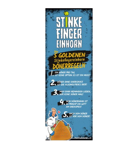 Stinkefingereinhorn Poster Döner