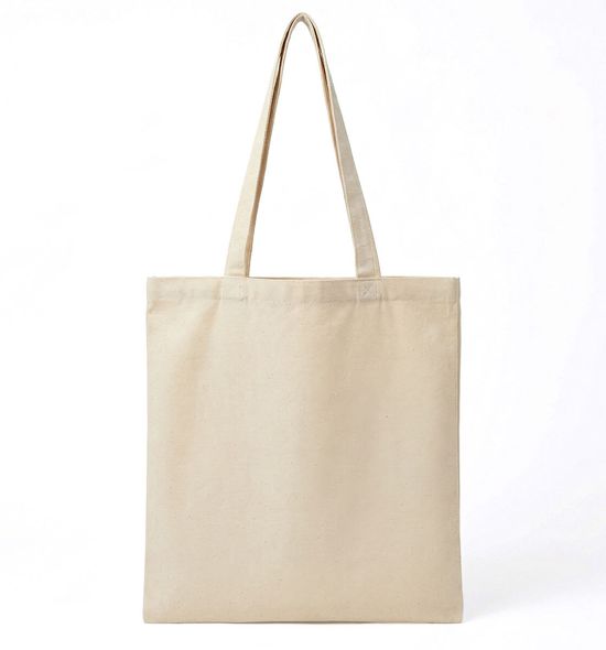 Stinkefingereinhorn Stofftasche · Natur Rückseite