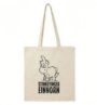 Stinkefingereinhorn Stofftasche · Natur