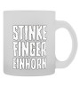 Stinkefingereinhorn Tasse Klassiker Rückseite