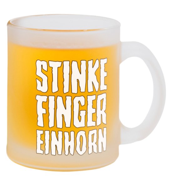 Stinkefingereinhorn Tasse Klassiker Vorderseite Voll