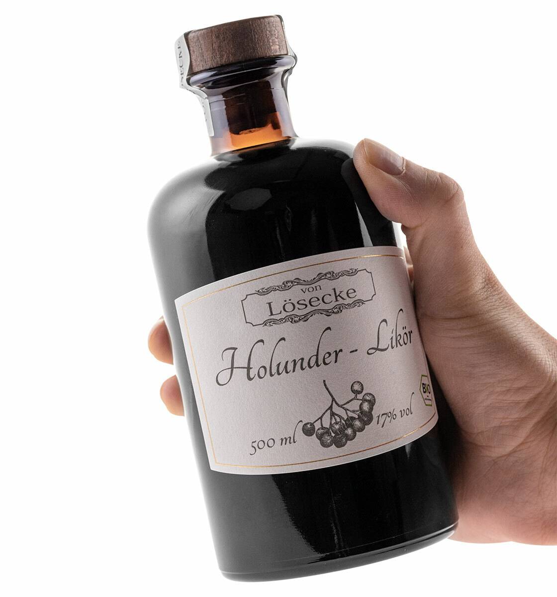 von Lösecke BIO Holunder-Likör · 0,5l · 17% · Party Kneipe Bar