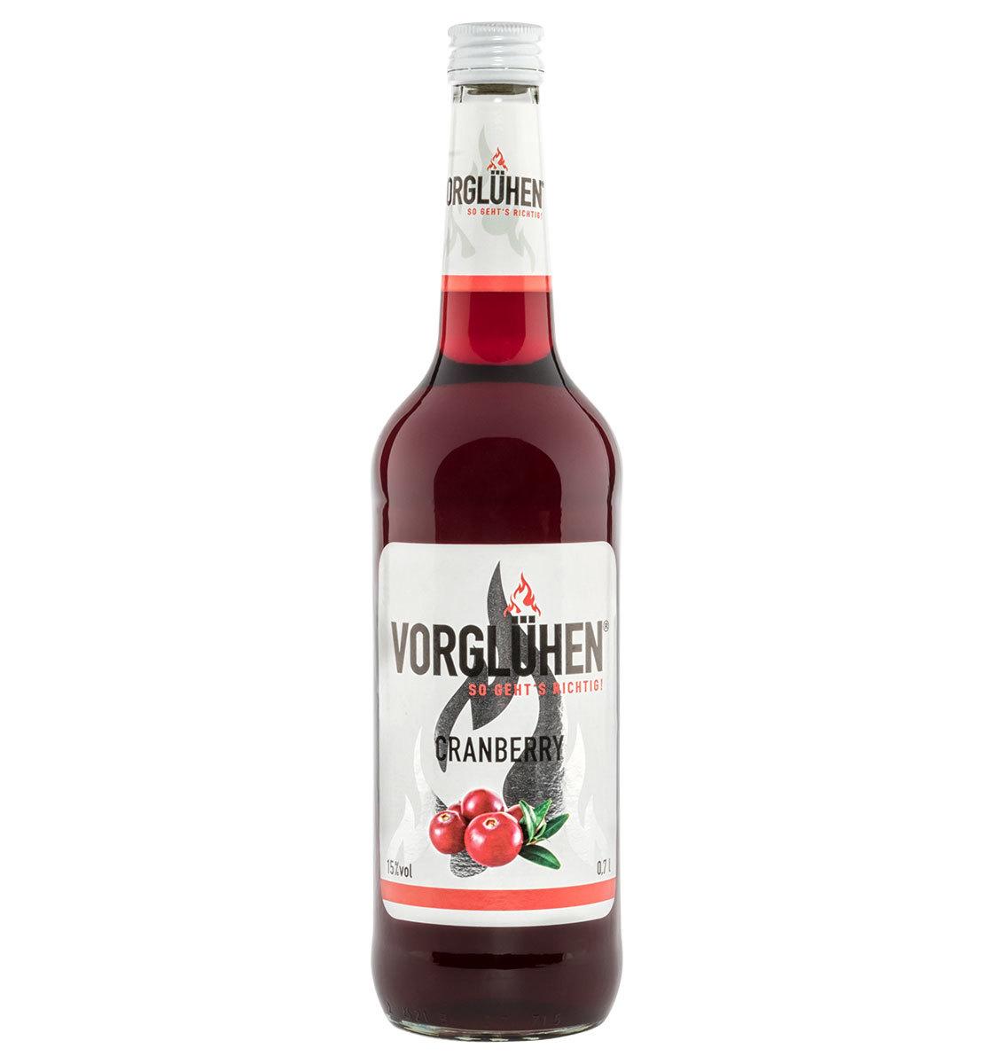 VORGLÜHEN Fruchtlikör 0,7l Cranberry · Party Kneipe Bar