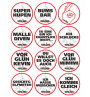 VORGLÜHEN Sticker Übersicht