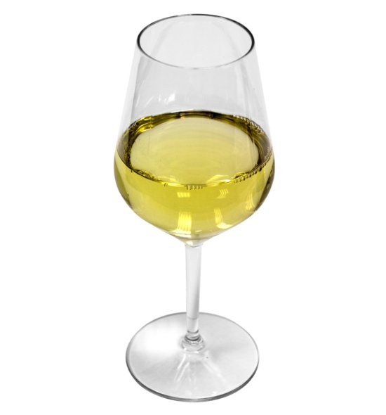 Weißwein/Hugo Kunststoffglas voll